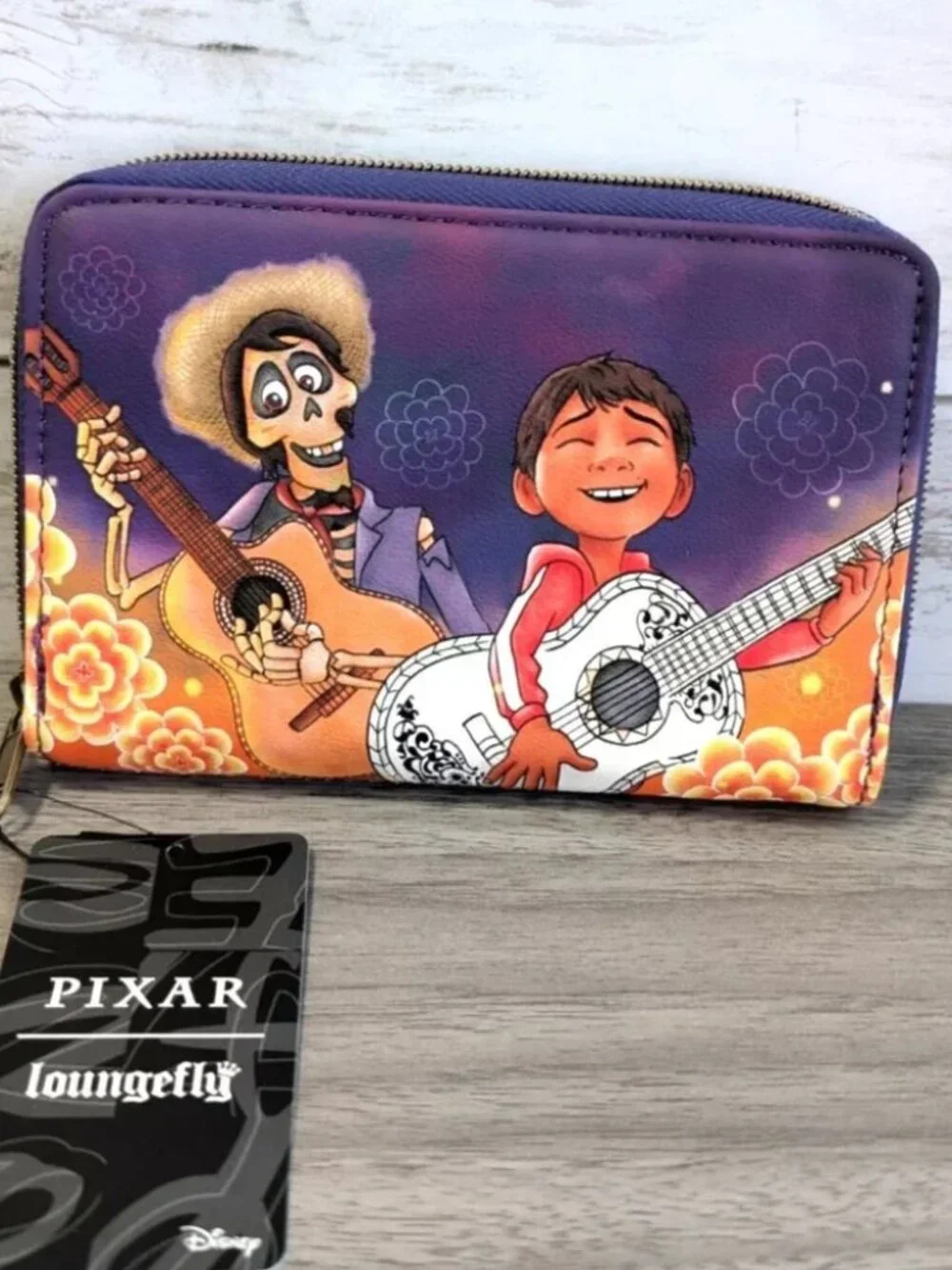 Loungefly Disney Coco Miguel and Hector Zipper Wallet